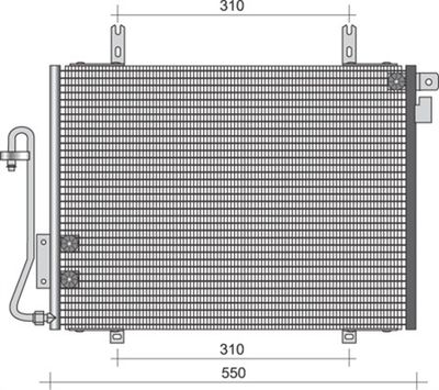 350203399000 MAGNETI MARELLI Конденсатор, кондиционер