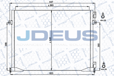 723M27 JDEUS Конденсатор, кондиционер