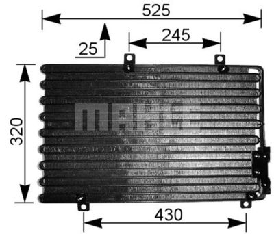 AC195000S MAHLE Конденсатор, кондиционер