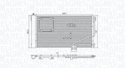 350203946000 MAGNETI MARELLI Конденсатор, кондиционер