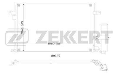 MK3022 ZEKKERT Конденсатор, кондиционер