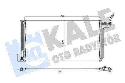 357755 KALE OTO RADYATÖR Конденсатор, кондиционер