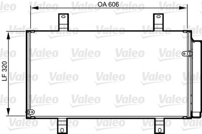 814215 VALEO Конденсатор, кондиционер