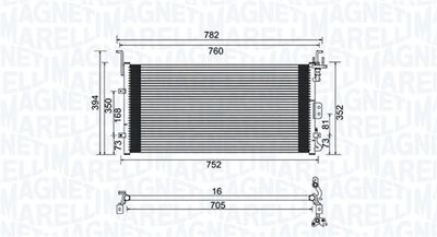 350203959000 MAGNETI MARELLI Конденсатор, кондиционер