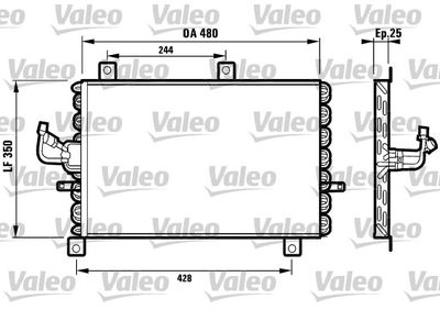 816965 VALEO Конденсатор, кондиционер