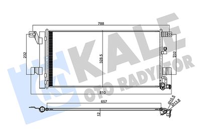 357860 KALE OTO RADYATÖR Конденсатор, кондиционер