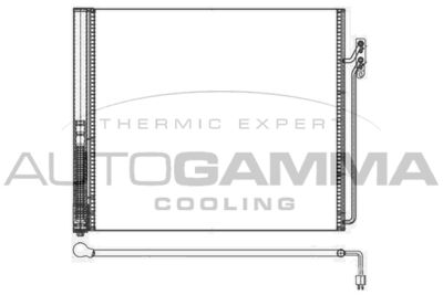 107136 AUTOGAMMA Конденсатор, кондиционер