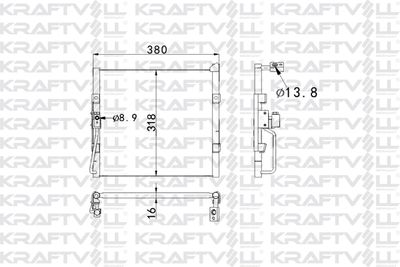 08060010 KRAFTVOLL GERMANY Конденсатор, кондиционер