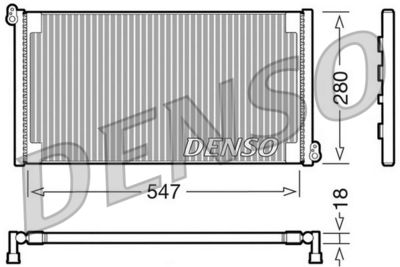 DCN09081 DENSO Конденсатор, кондиционер