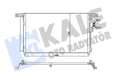 345440 KALE OTO RADYATÖR Конденсатор, кондиционер