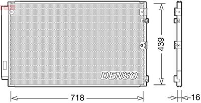DCN51011 DENSO Конденсатор, кондиционер