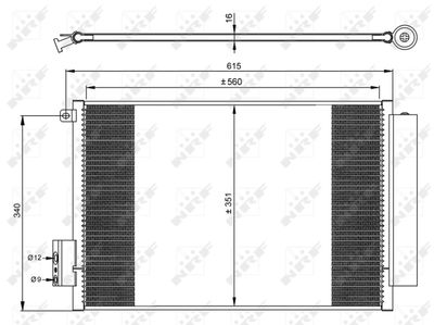 350065 NRF Конденсатор, кондиционер