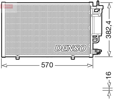 DCN10051 DENSO Конденсатор, кондиционер