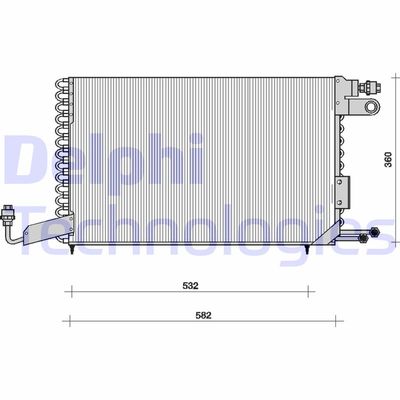 TSP0225101 DELPHI Конденсатор, кондиционер