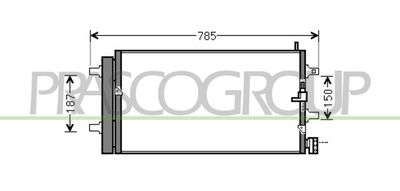 AD038C002 PRASCO Конденсатор, кондиционер