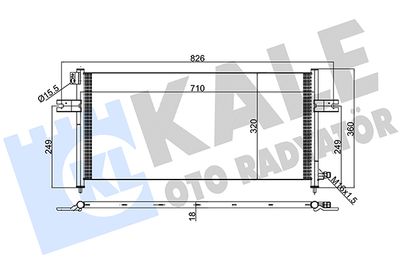 388700 KALE OTO RADYATÖR Конденсатор, кондиционер