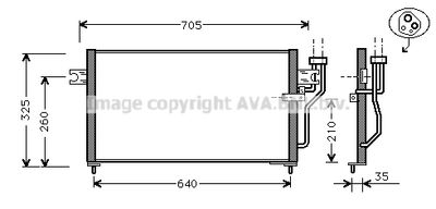 MT5105 AVA QUALITY COOLING Конденсатор, кондиционер