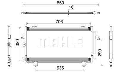 AC796000S MAHLE Конденсатор, кондиционер