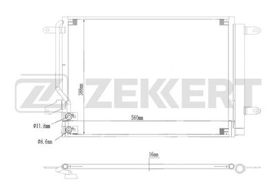 MK3195 ZEKKERT Конденсатор, кондиционер