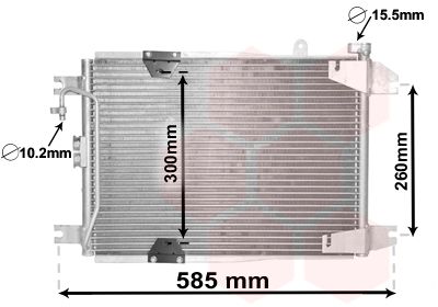 52005132 VAN WEZEL Конденсатор, кондиционер