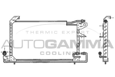 102815 AUTOGAMMA Конденсатор, кондиционер
