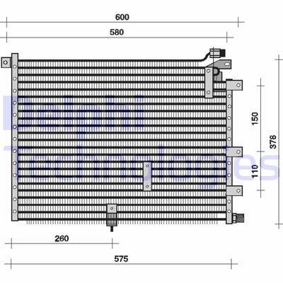 TSP0225069 DELPHI Конденсатор, кондиционер