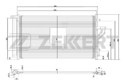 MK3185 ZEKKERT Конденсатор, кондиционер