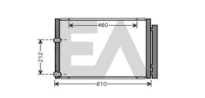 30C71055 EACLIMA Конденсатор, кондиционер