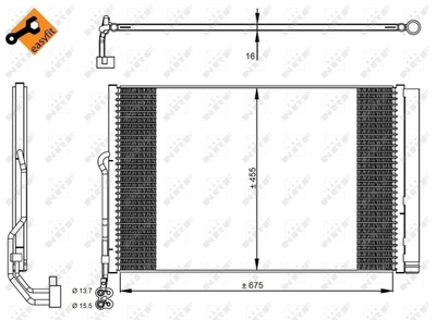 WG2160584 WILMINK GROUP Конденсатор, кондиционер