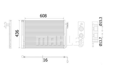 AC937000S MAHLE Конденсатор, кондиционер