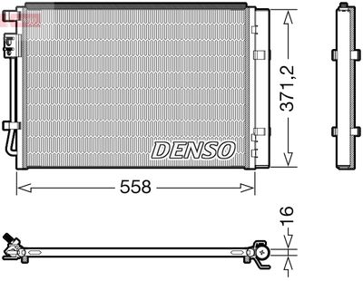 DCN41015 DENSO Конденсатор, кондиционер