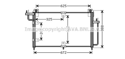 DW5065 AVA QUALITY COOLING Конденсатор, кондиционер