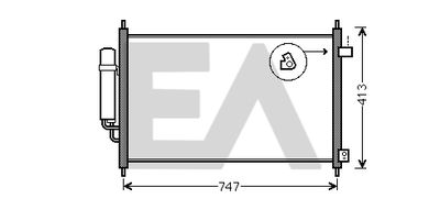 30C26029 EACLIMA Конденсатор, кондиционер