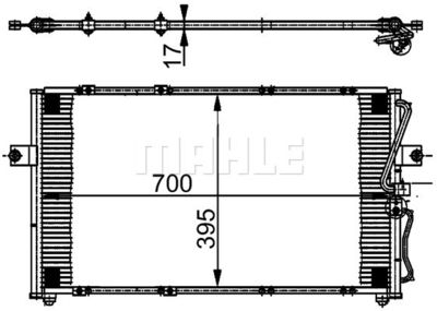 AC379000S MAHLE Конденсатор, кондиционер