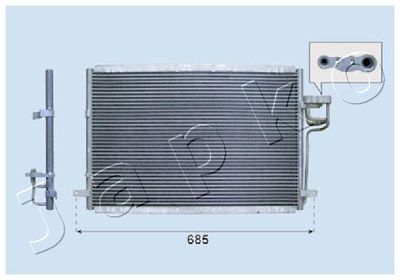 CND333028 JAPKO Конденсатор, кондиционер