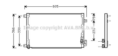 LC5071 AVA QUALITY COOLING Конденсатор, кондиционер