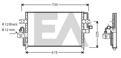 30C18007 EACLIMA Конденсатор, кондиционер