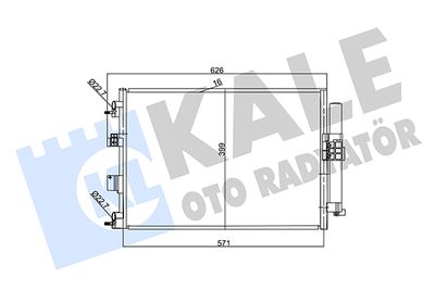 357380 KALE OTO RADYATÖR Конденсатор, кондиционер