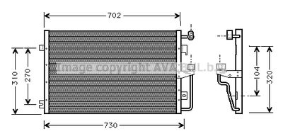 CT5027 AVA QUALITY COOLING Конденсатор, кондиционер