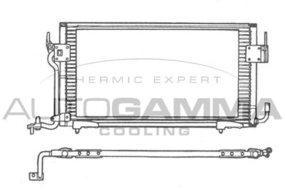 101595 AUTOGAMMA Конденсатор, кондиционер