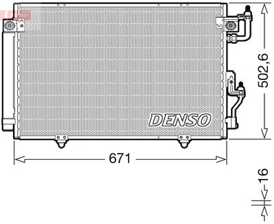 DCN45008 DENSO Конденсатор, кондиционер