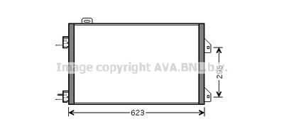 RTA5347 AVA QUALITY COOLING Конденсатор, кондиционер