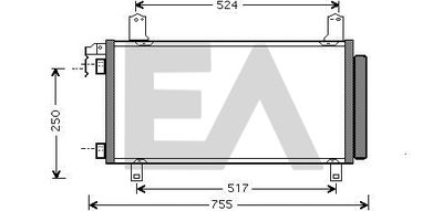 30C52024 EACLIMA Конденсатор, кондиционер