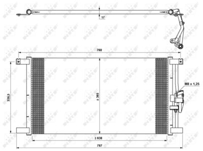 35640 NRF Конденсатор, кондиционер