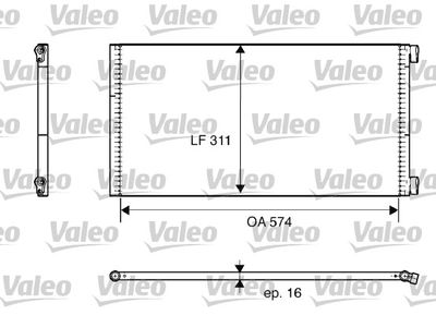 817684 VALEO Конденсатор, кондиционер