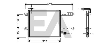 30C77011 EACLIMA Конденсатор, кондиционер