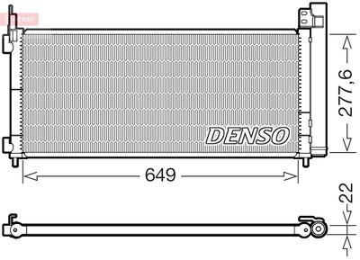 DCN51021 DENSO Конденсатор, кондиционер