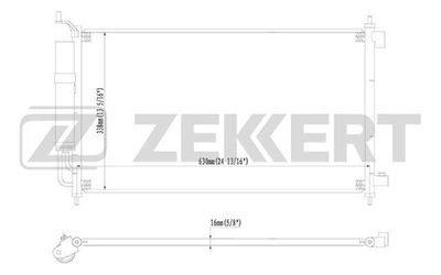 MK3056 ZEKKERT Конденсатор, кондиционер