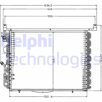 TSP0225192 DELPHI Конденсатор, кондиционер