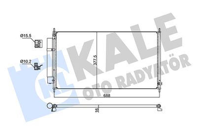 353115 KALE OTO RADYATÖR Конденсатор, кондиционер